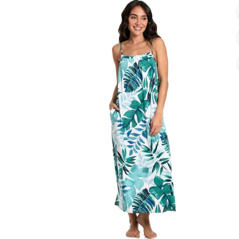 💙Lilac London Tropical Print Dress
